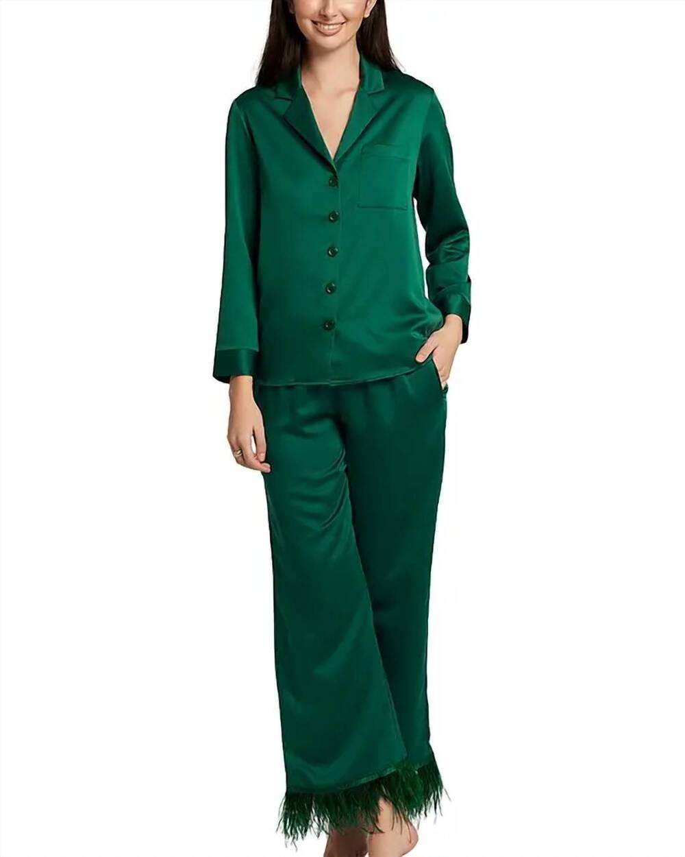 NEW RYA COLLECTION swan pajama set in emerald